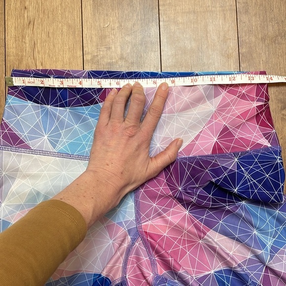 My Inner Fire Colorful Geometric Printed Recycled Polyester Yoga Leggings 6 - Picture 8 of 9